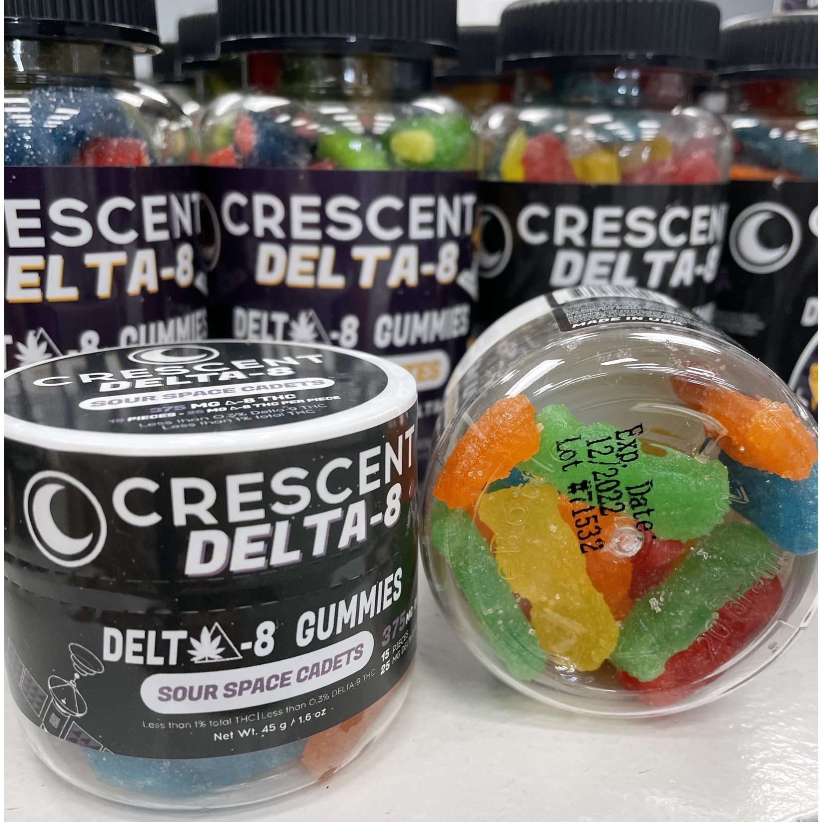 Crescent Canna Crescent Delta 8 Sour Space Cadet Gummies