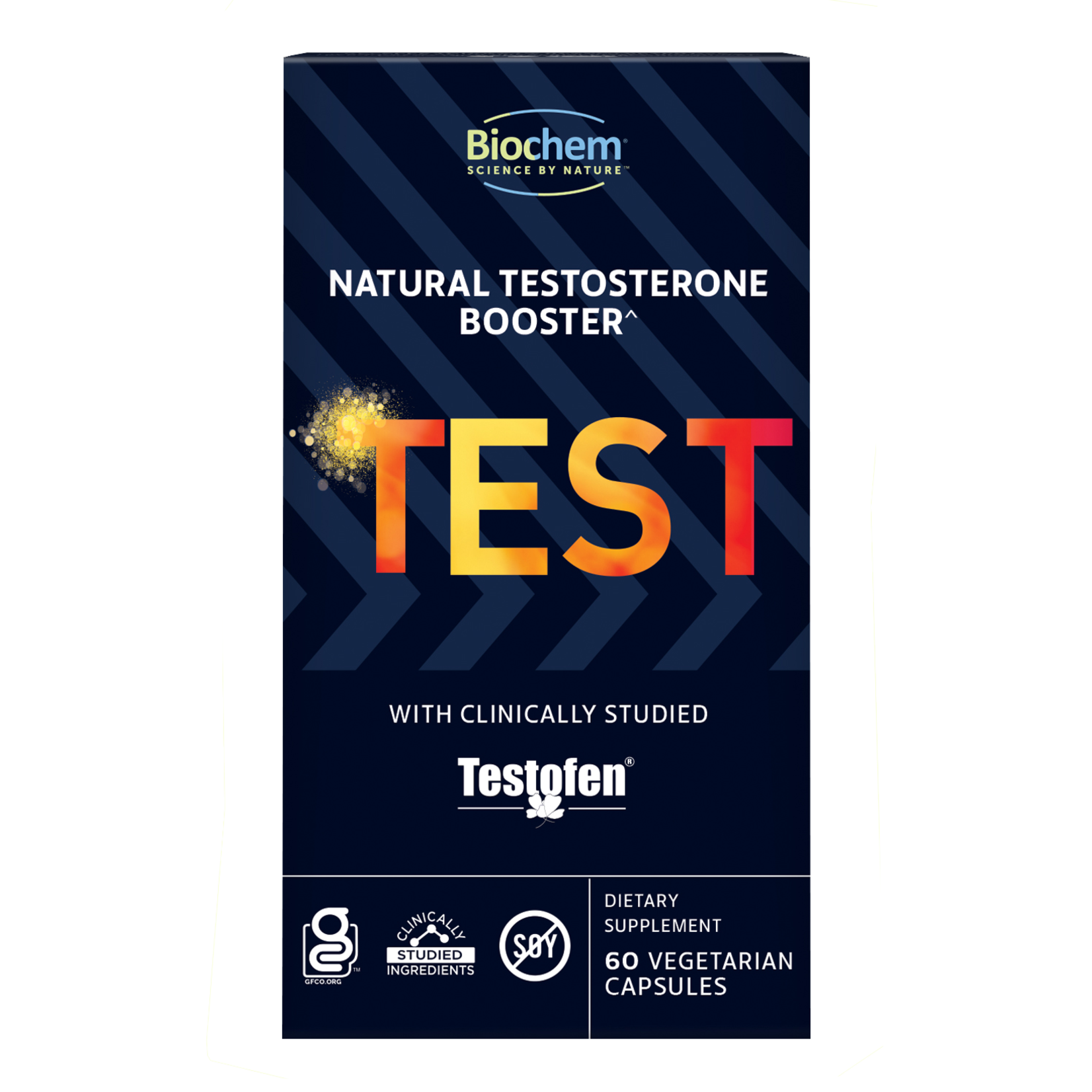BioChem Country Life TEST Testosterone 60 Veg Capsules