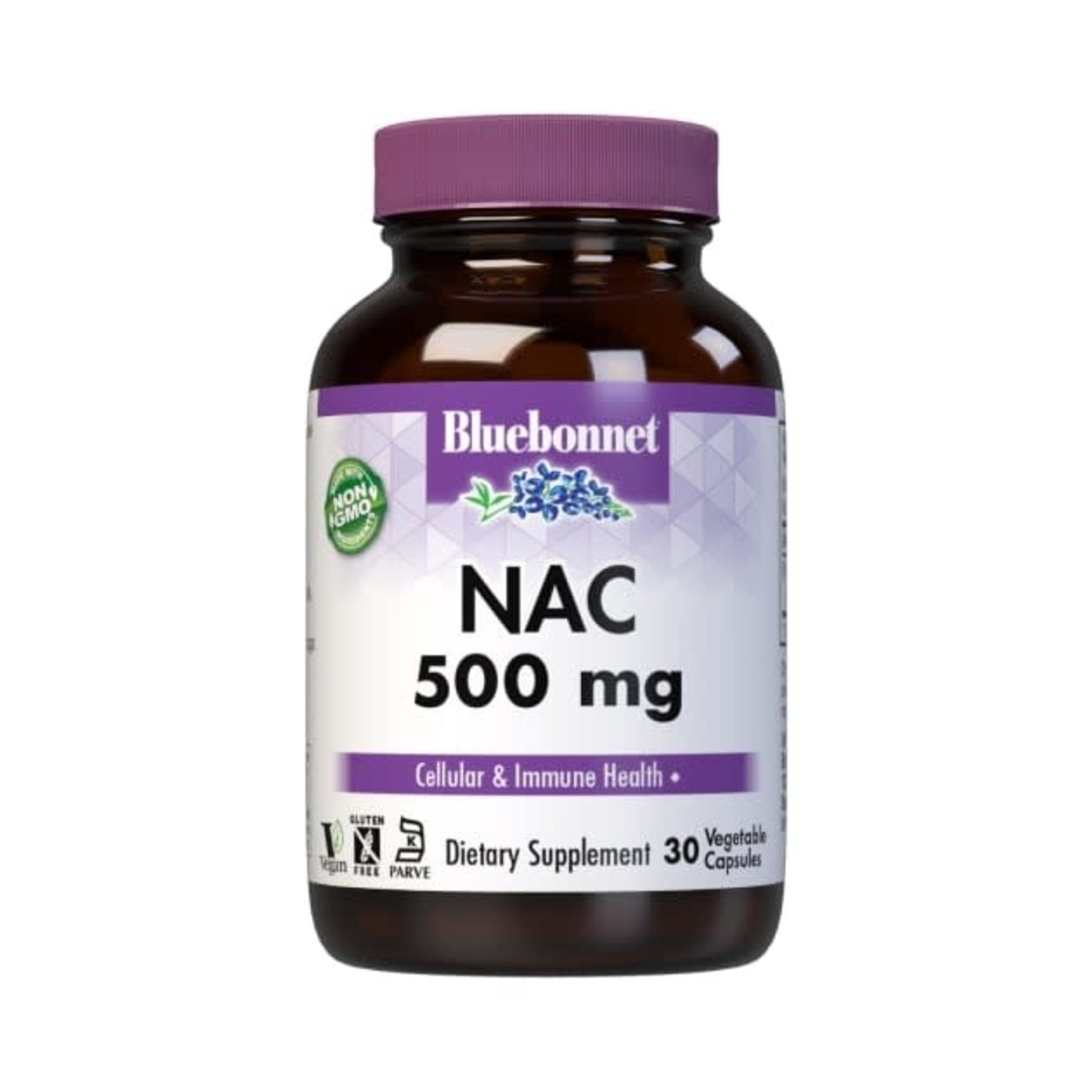 BlueBonnet Bluebonnet NAC 500mg 30 Vegetable Capsules