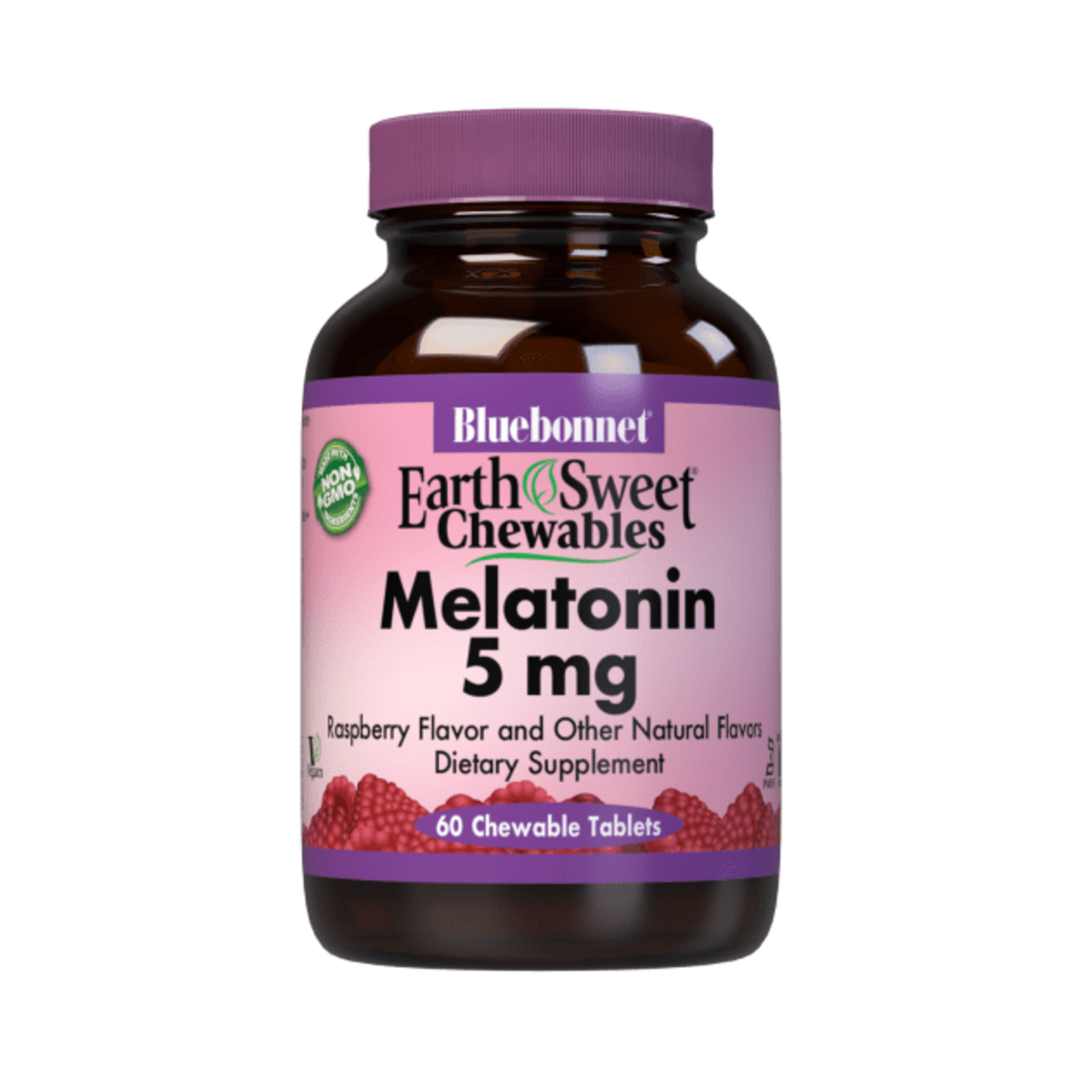 BlueBonnet Bluebonnet Melatonin 5mg Chewables Raspberry 60ct