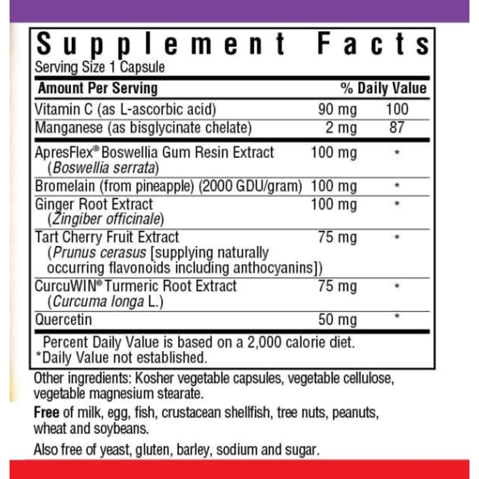 BlueBonnet Bluebonnet Pain & Inflammation support 30 Veg caps