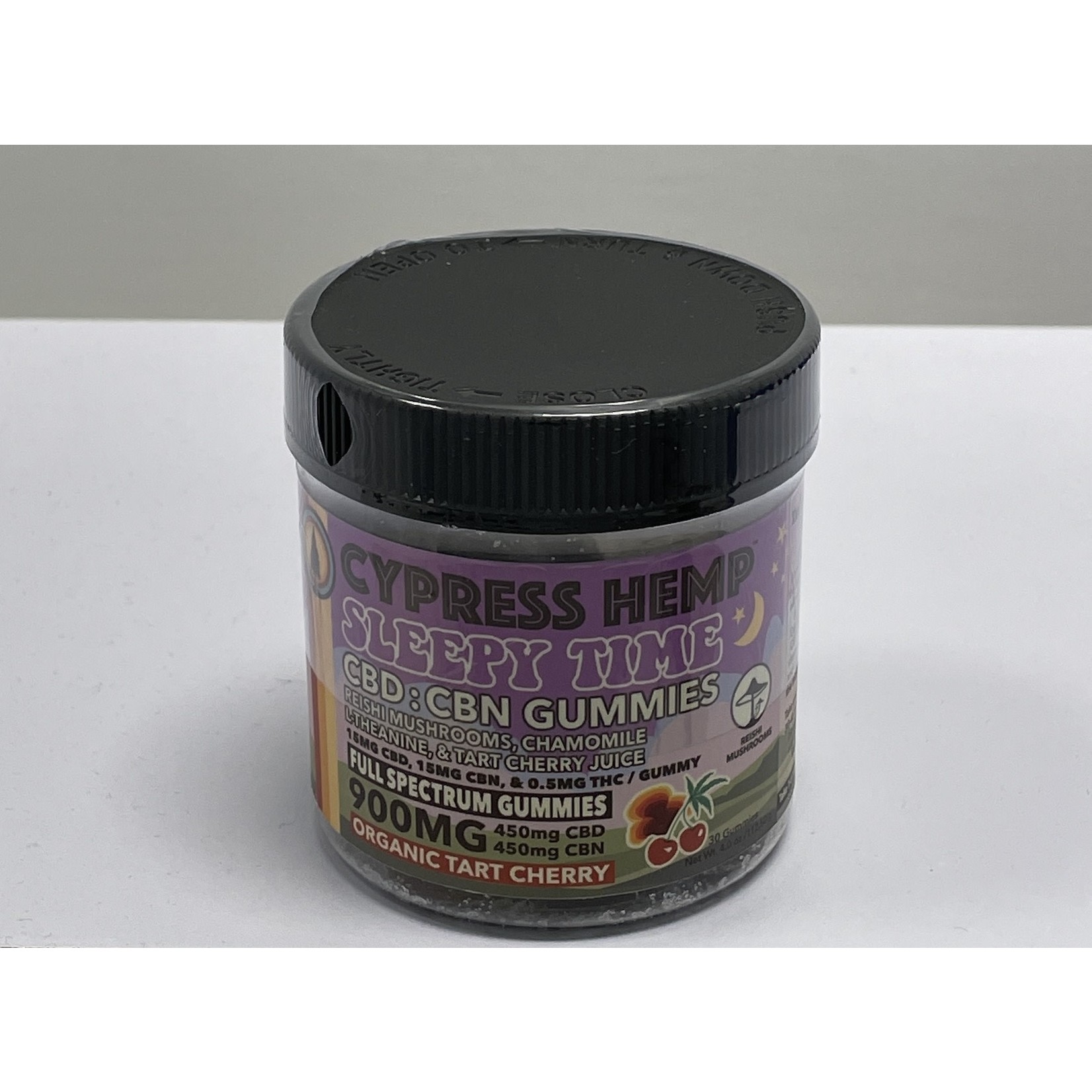 Cypress Hemp Cypress Hemp Sleepy Time CBD CBN Gummies Tart Cherry 900mg 30ct