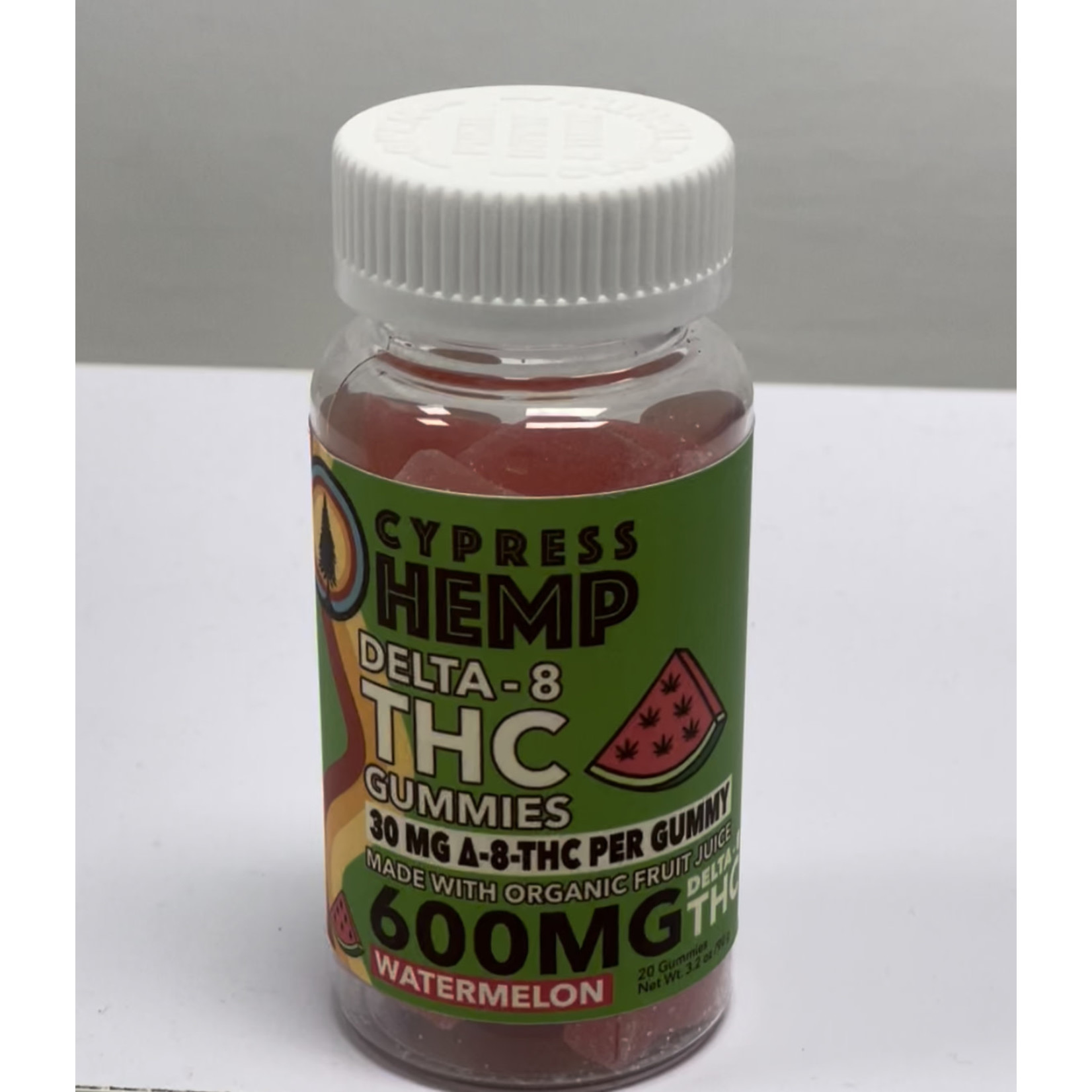 Cypress Hemp Cypress Hemp 30mg Delta 8 THC Watermelon Gummies 600mg 20ct