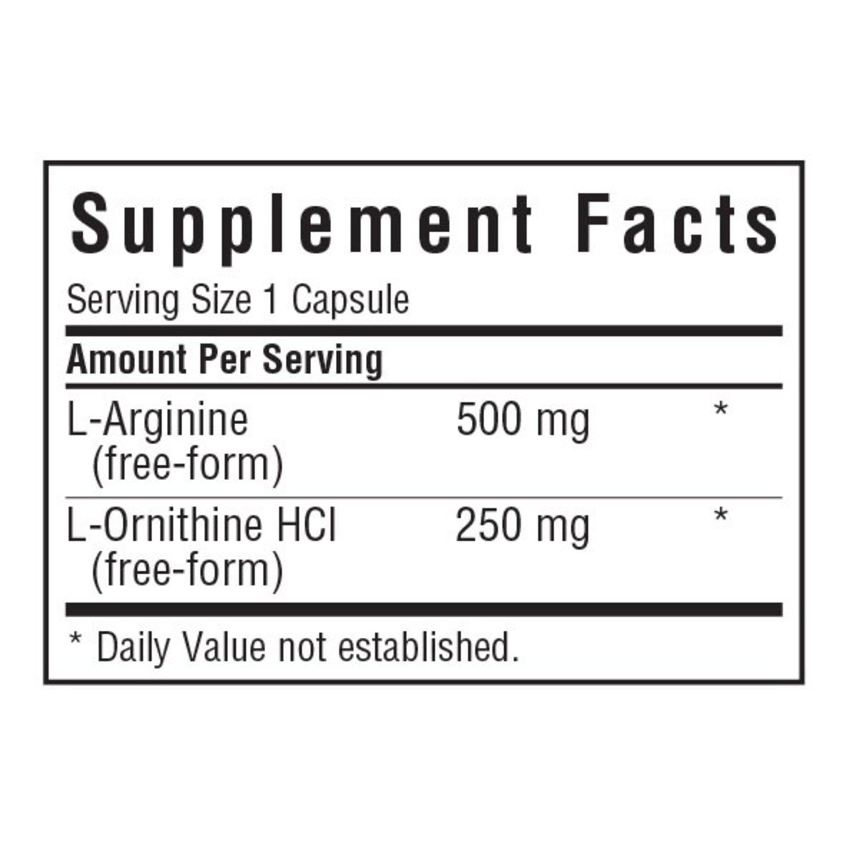 BlueBonnet Bluebonnet L-Arginine L-Ornithine 50 capsules