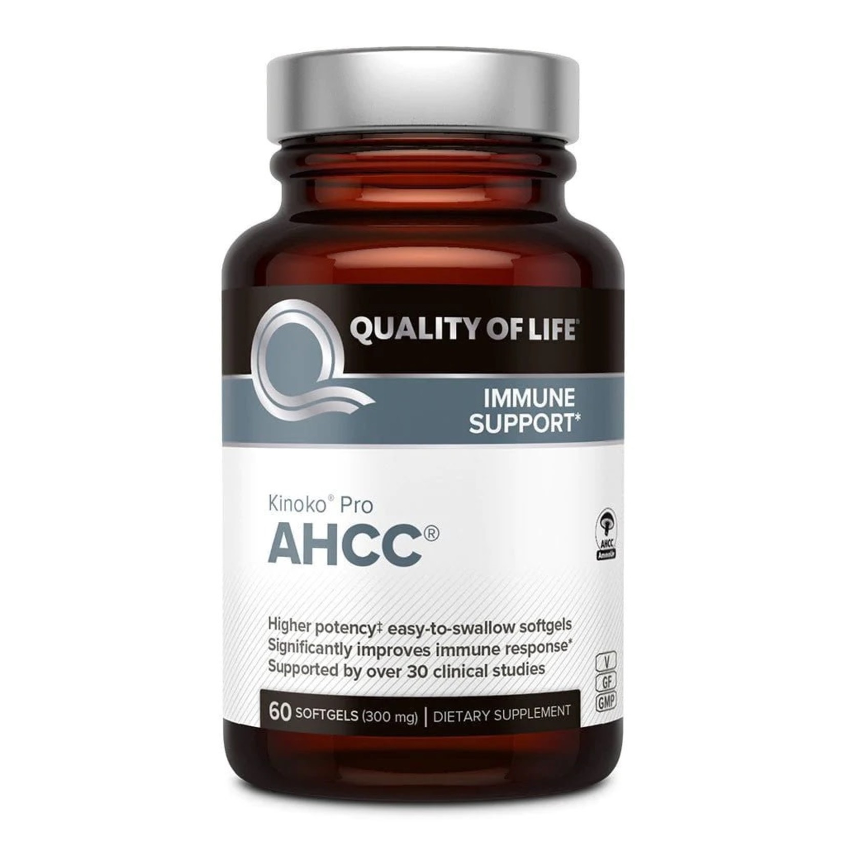 Quality of Life QOL Kinoko Pro AHCC 60 Softgels