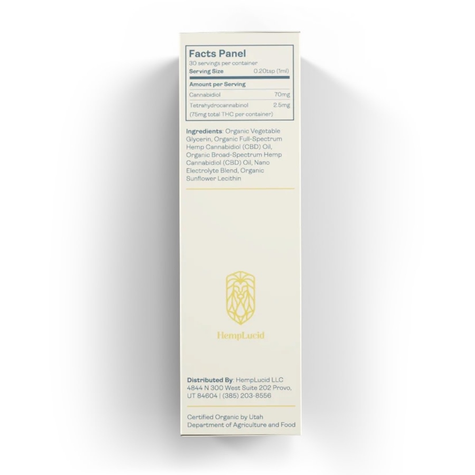 Hemp Lucid CBD Full Spectrum Water Soluble 2100mg