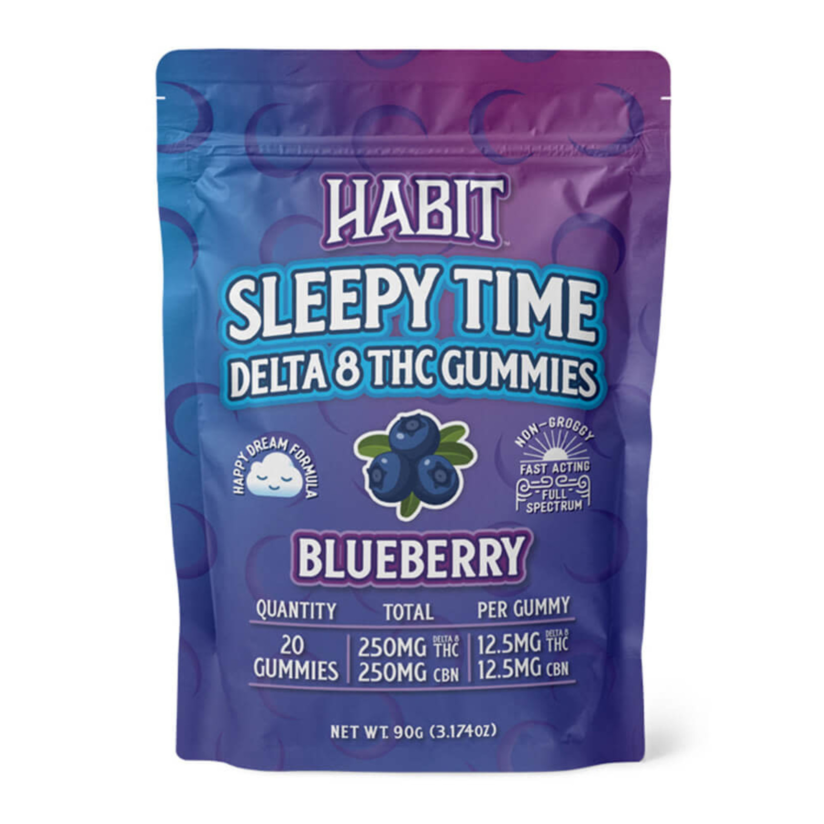 Habit Habit Delta 8 CBN Sleepy Time Blueberry Gummies 20ct