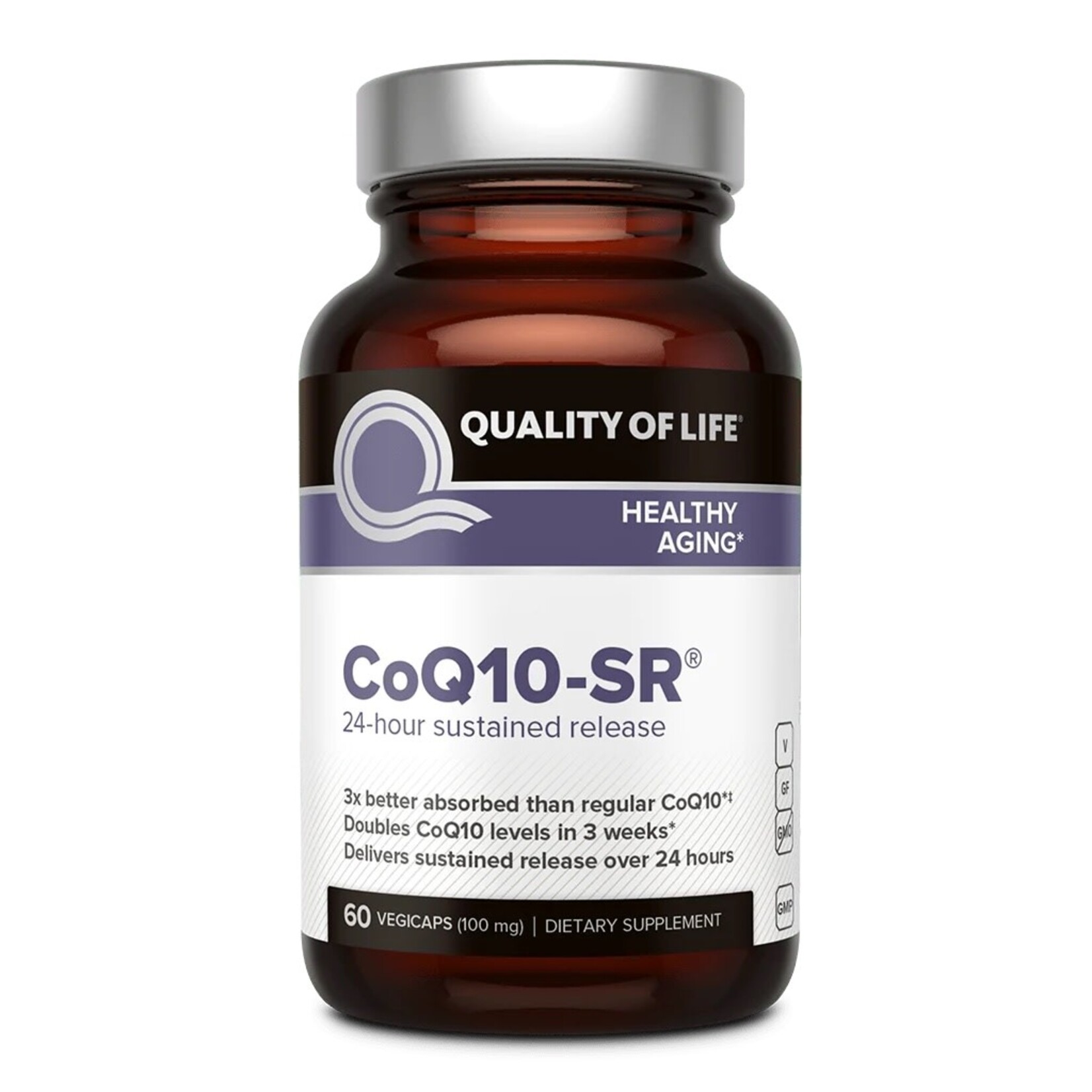 Quality of Life QOL CoQ10 SR 24 hour Sustained Release 60ct