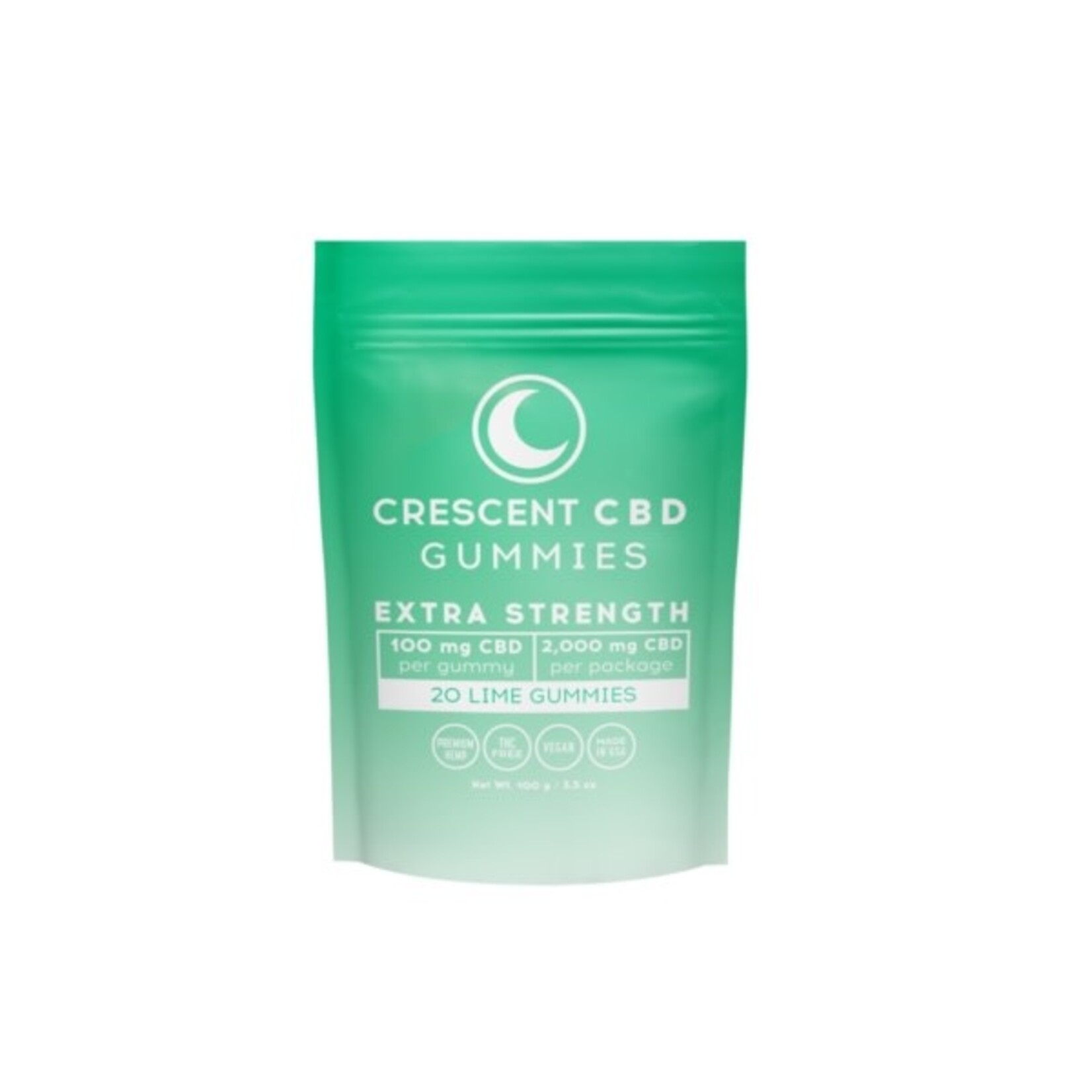 Crescent Canna Crescent Extra Strength 100mg CBD Gummies 20ct