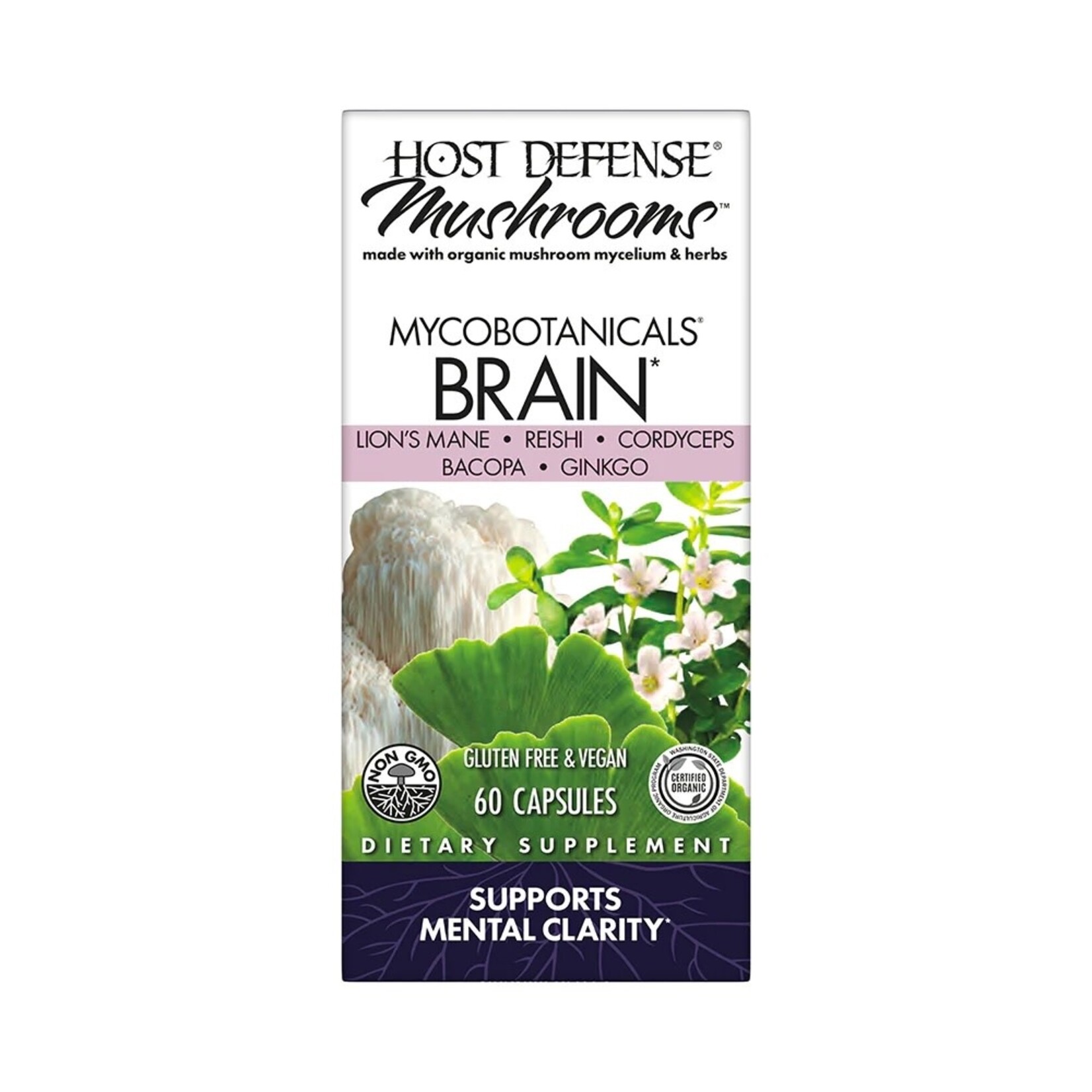 Host Defense Host Defense Myco Botanicals Brain 60 Capsules