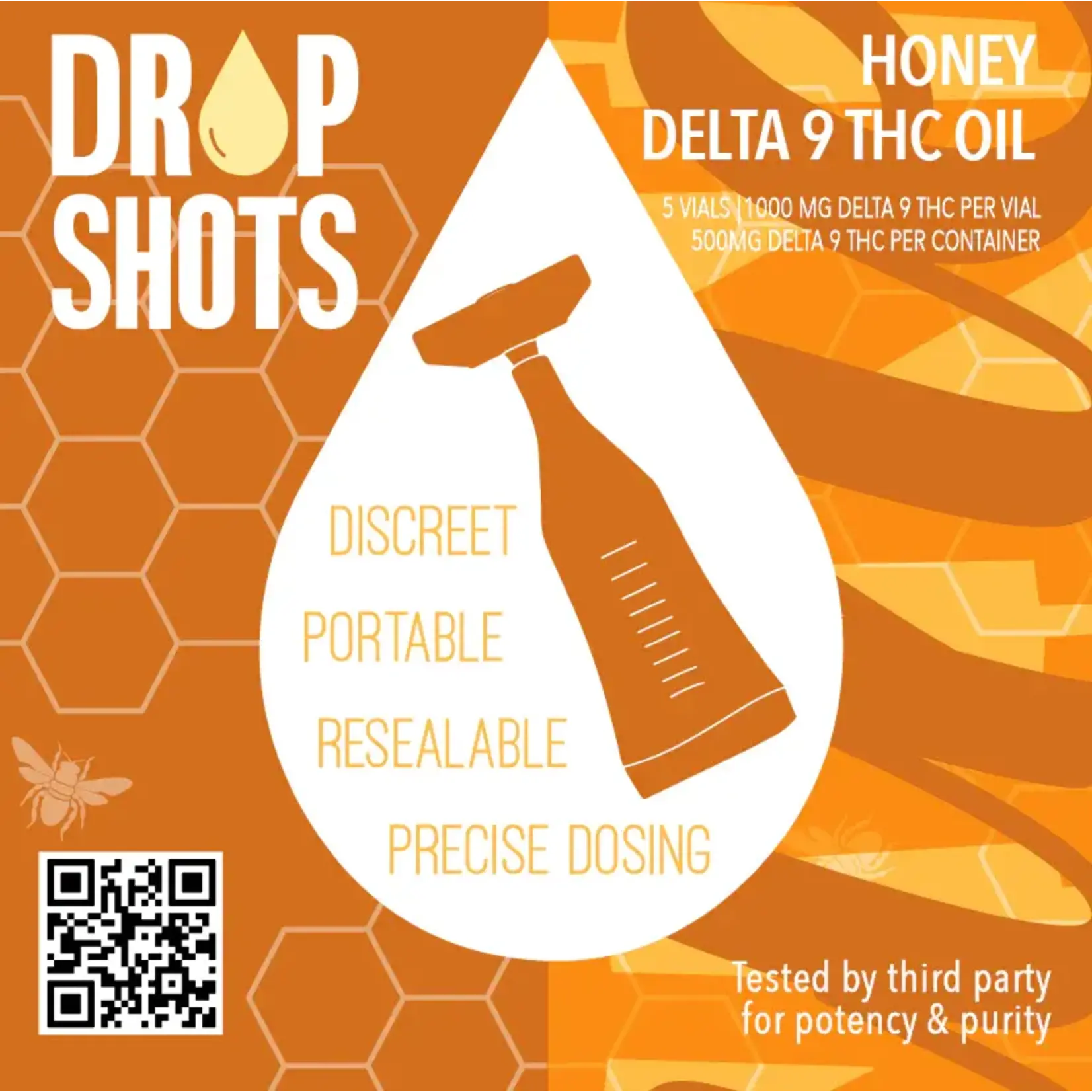 Drop Shots Drop Shots Honey 100mg Delta 9 THC Oil