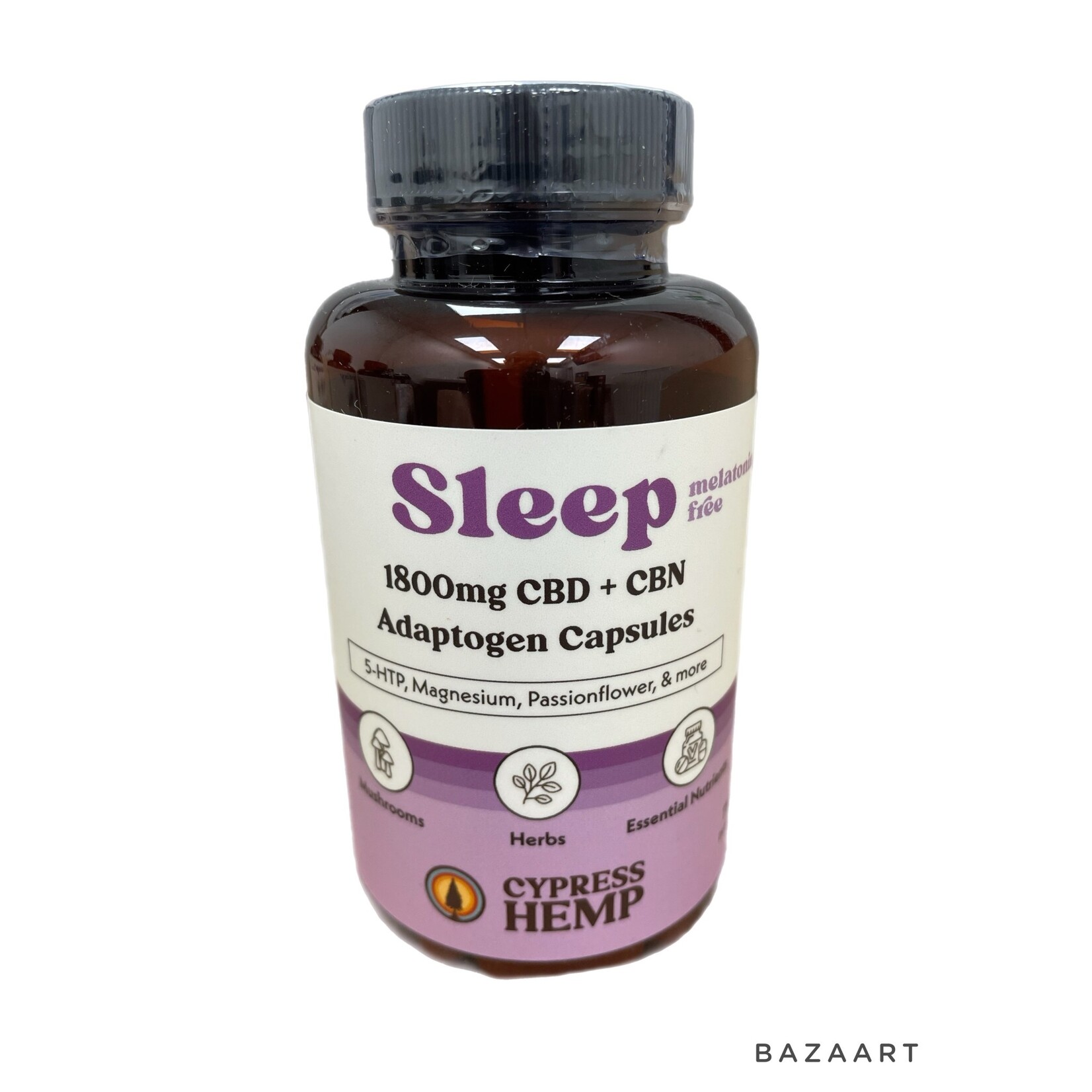 Cypress Hemp Cypress Hemp 1800mg CBD + Adaptogen Capsules SLEEP 5 HTP