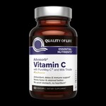 Quality of Life QOL Advasorb Vitamin C with Milk Thistle 60 vegi caps