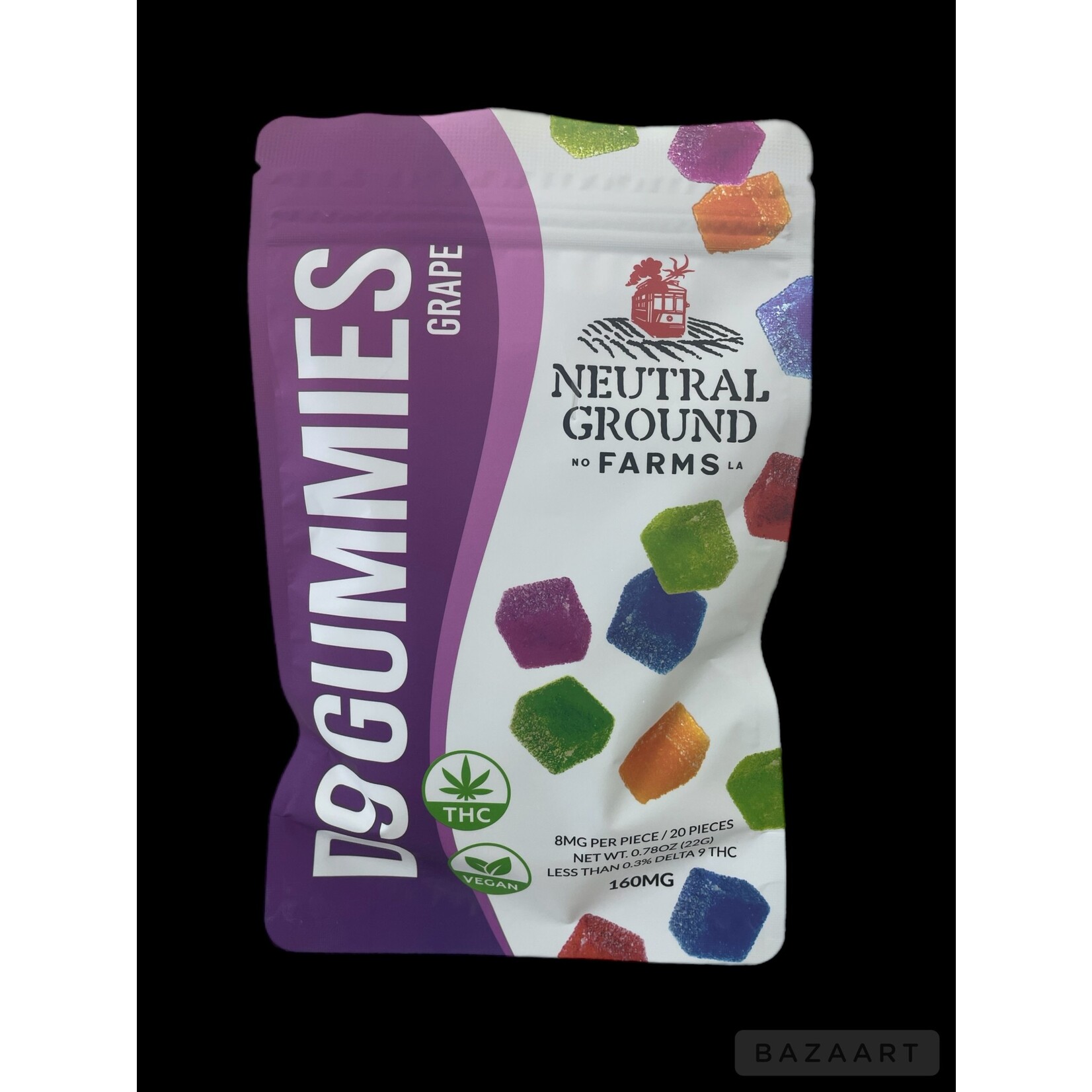 Neutral Ground Farms Neutral Ground Farms Delta 9 THC Vegan Gummies 20ct