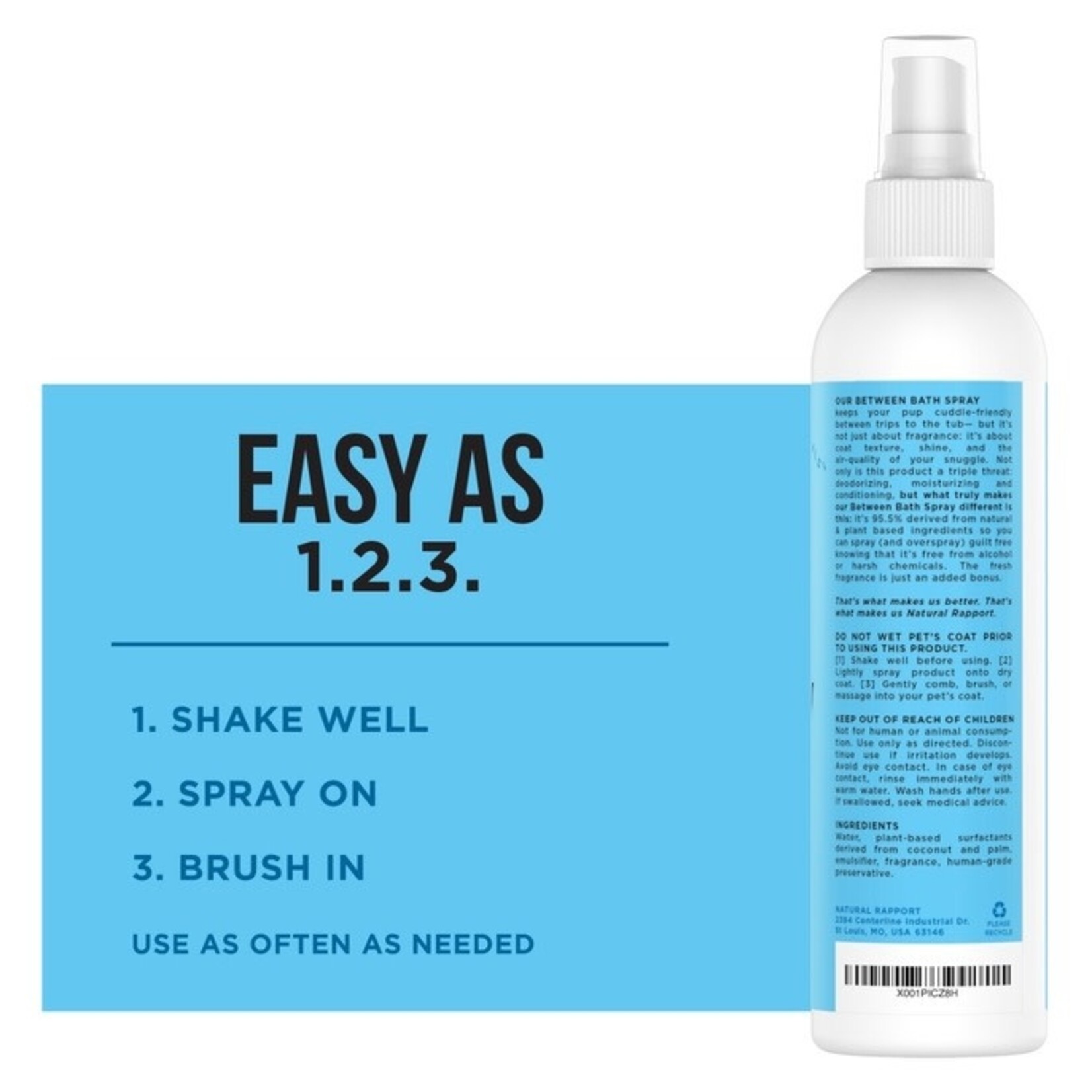 Natural Rapport Natural Rapport The Only Between Bath Spray Dogs Need 3oz