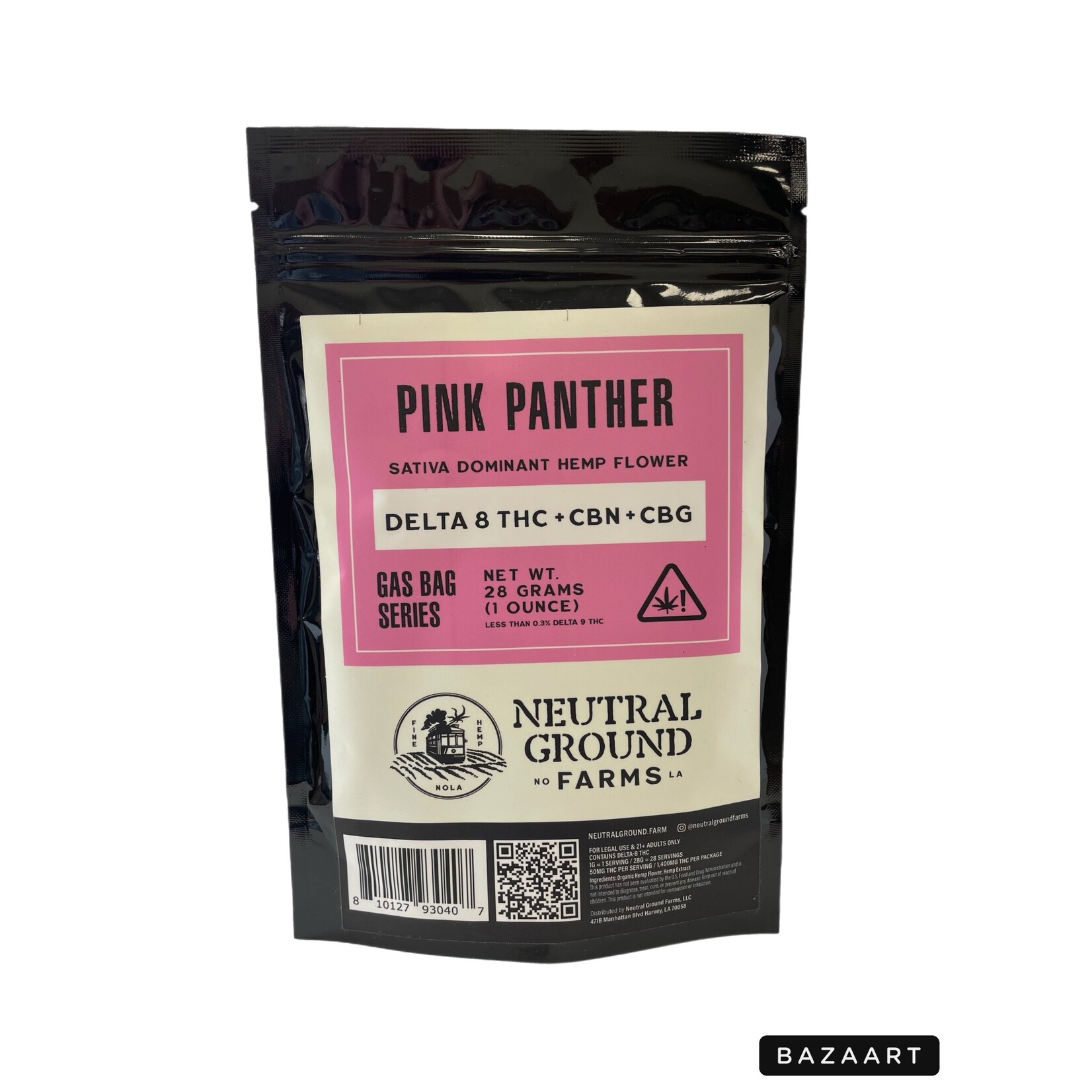 Neutral Ground Farms NGF Delta 8 THC CBN CBG Flower (Shake) 28grams