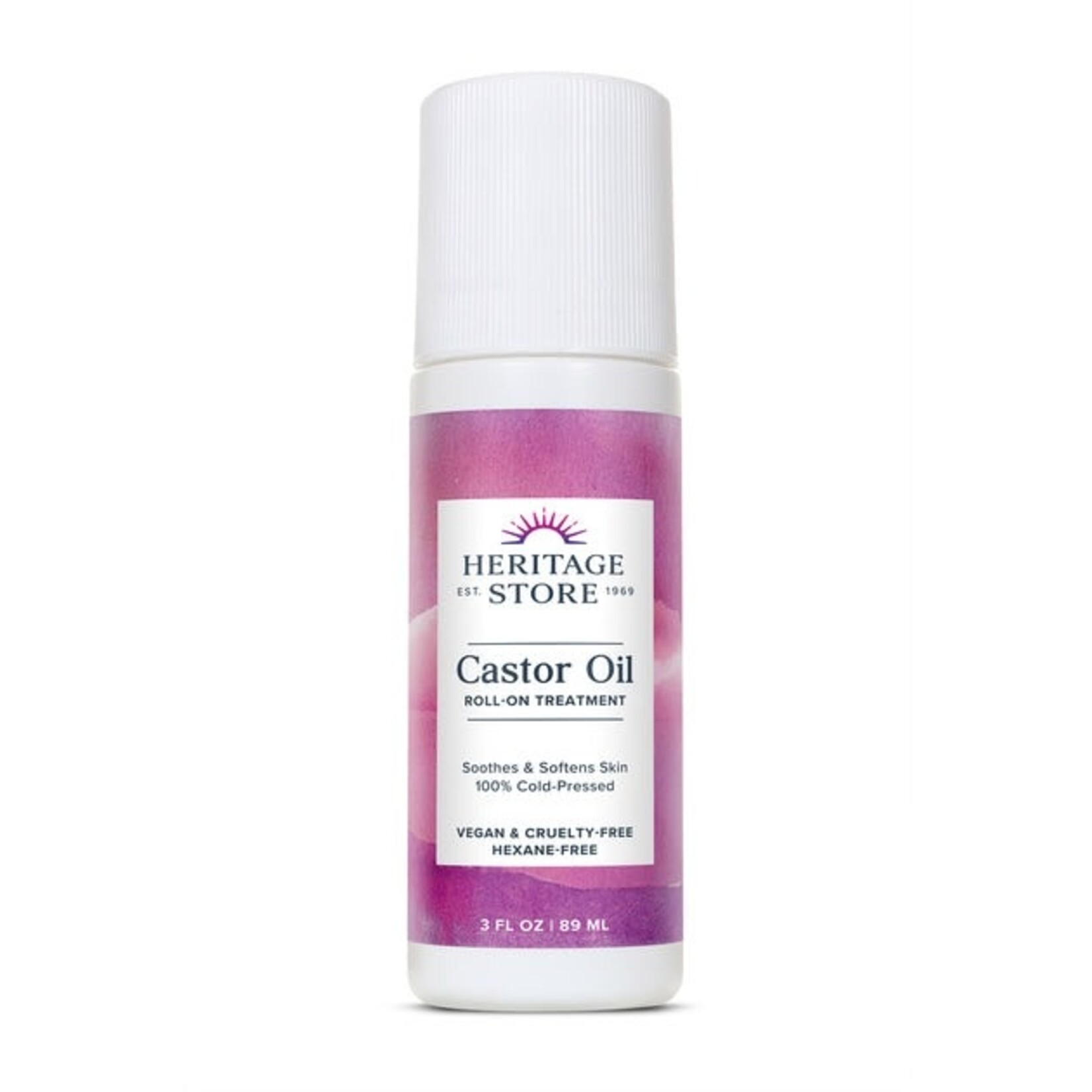 Heritage Heritage Castor Oil Roll On Treatment 3 oz