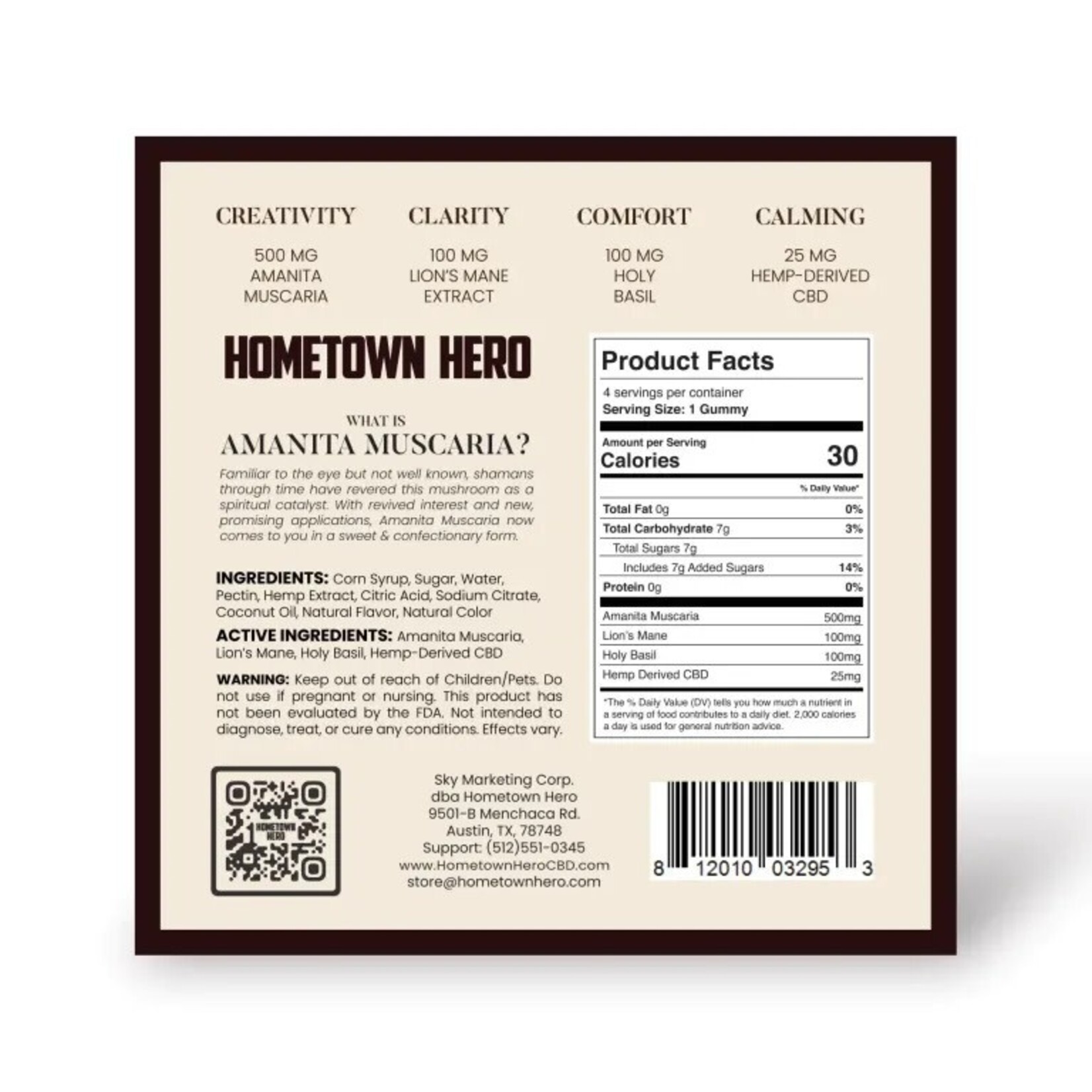 Hometown Hero Hometown Hero Magic Muscaria Gummies 500mg 4ct