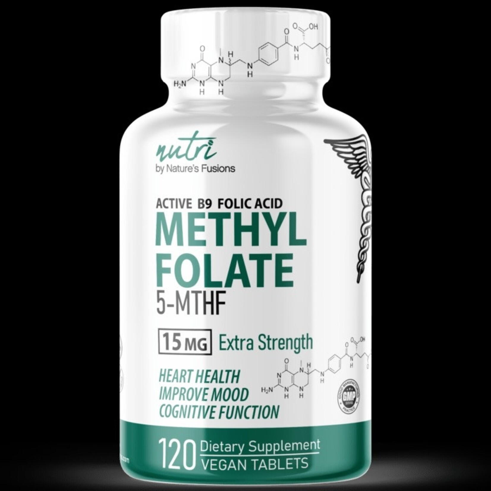 Natures Fusion Natures Fusion Methyl Folate 5-MTHF 15mg 120ct