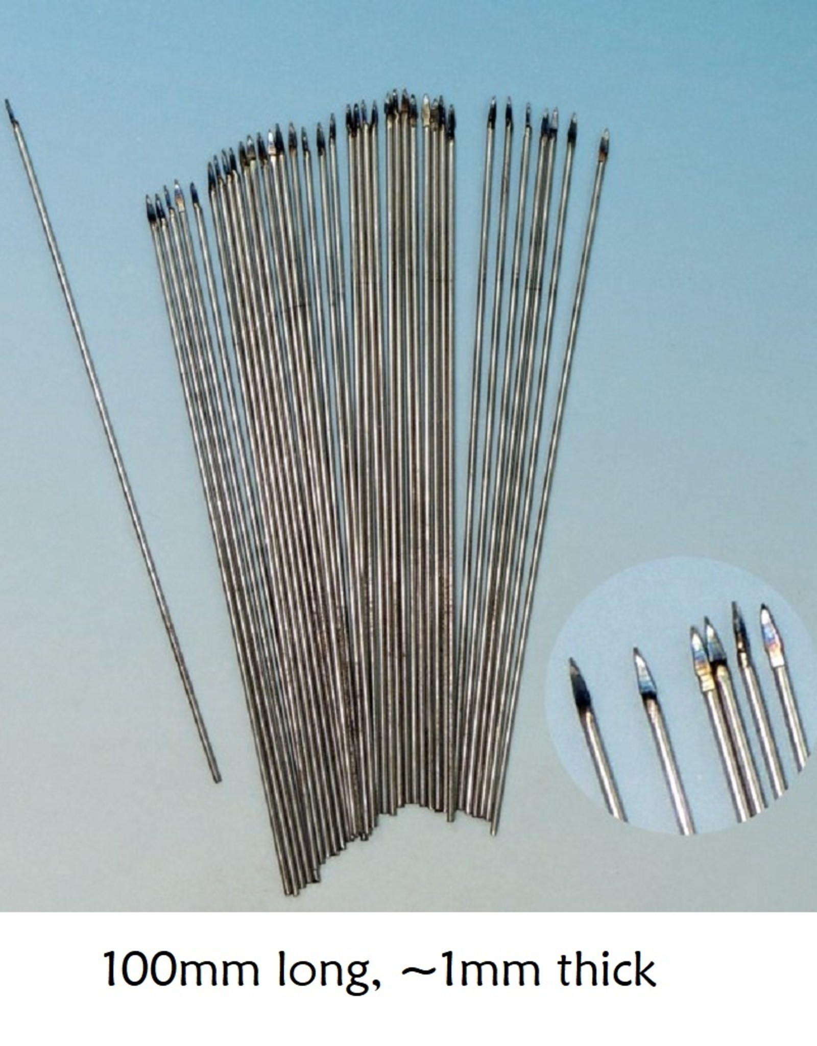 North Star 100mm long wire spears (x20)