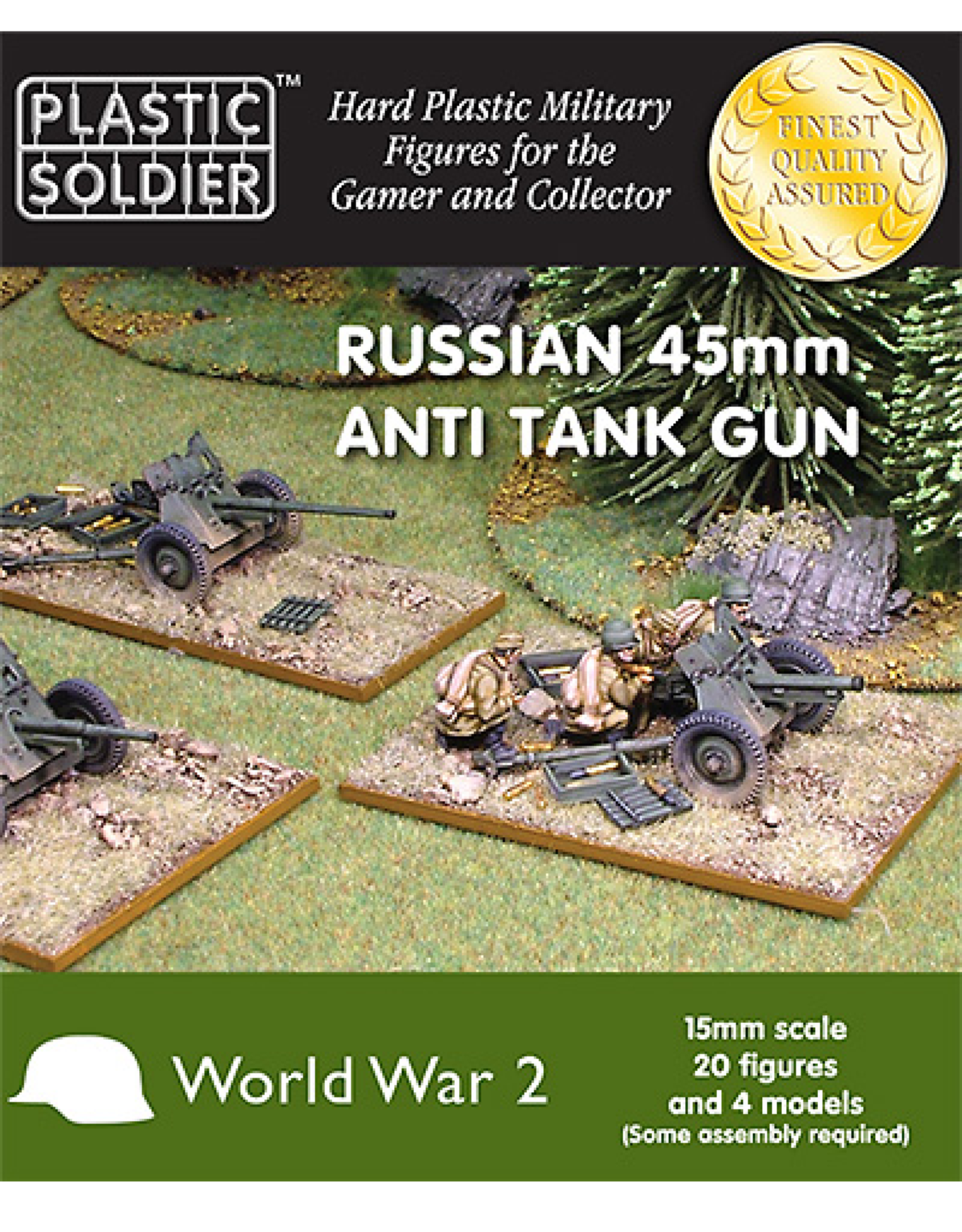 Plastic Soldier Company Russian 45mm anti tank gun