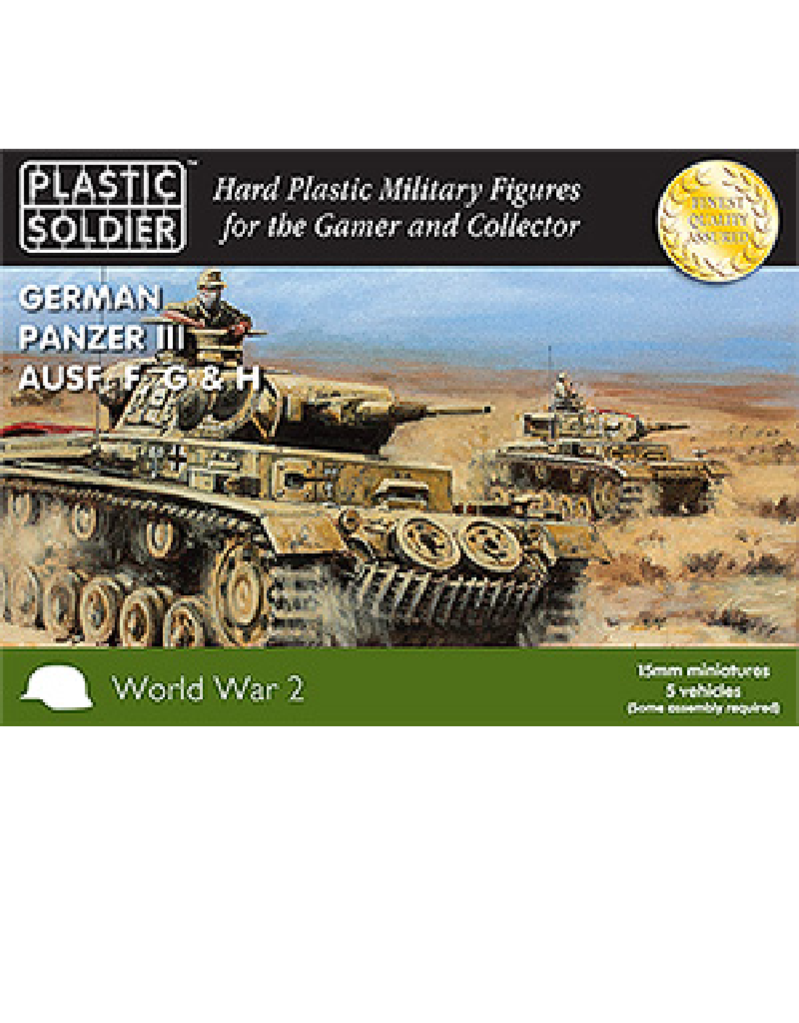 Plastic Soldier Company German Panzer III, Ausf F, G, H