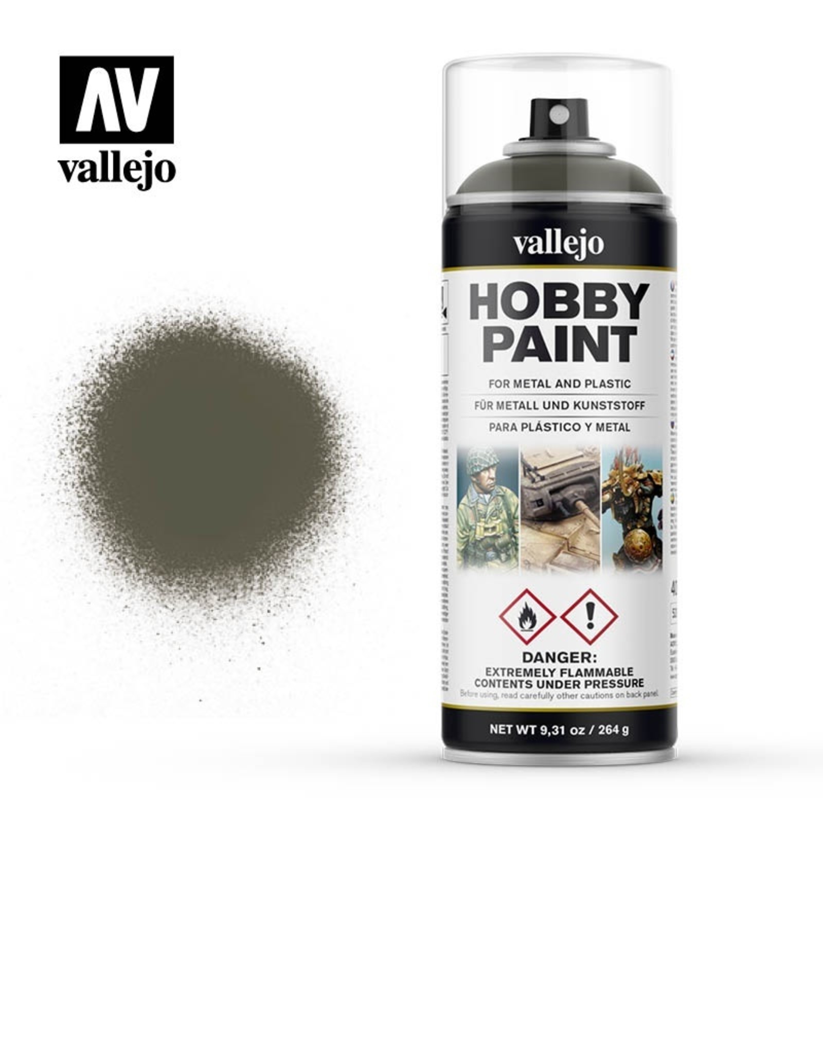 Vallejo Russian Green spray paint