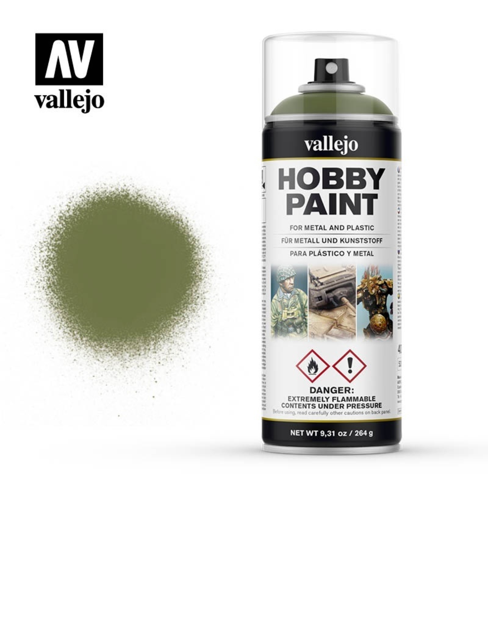 Vallejo Goblin Green spray paint