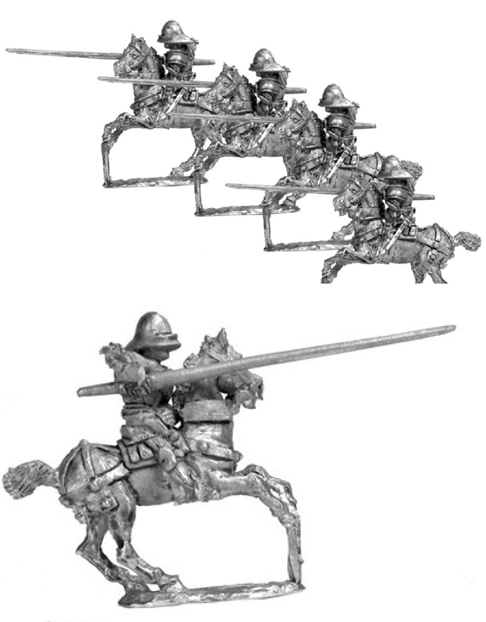 Mirliton CC25 - Knights in Italian armour & sallet charging