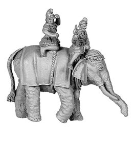 Xyston ANC20162 - Hellenistic Elephant, with 2 crew, Pike Astride Right