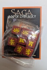 Studio Tomahawk SAGA dice:  Medieval (red)
