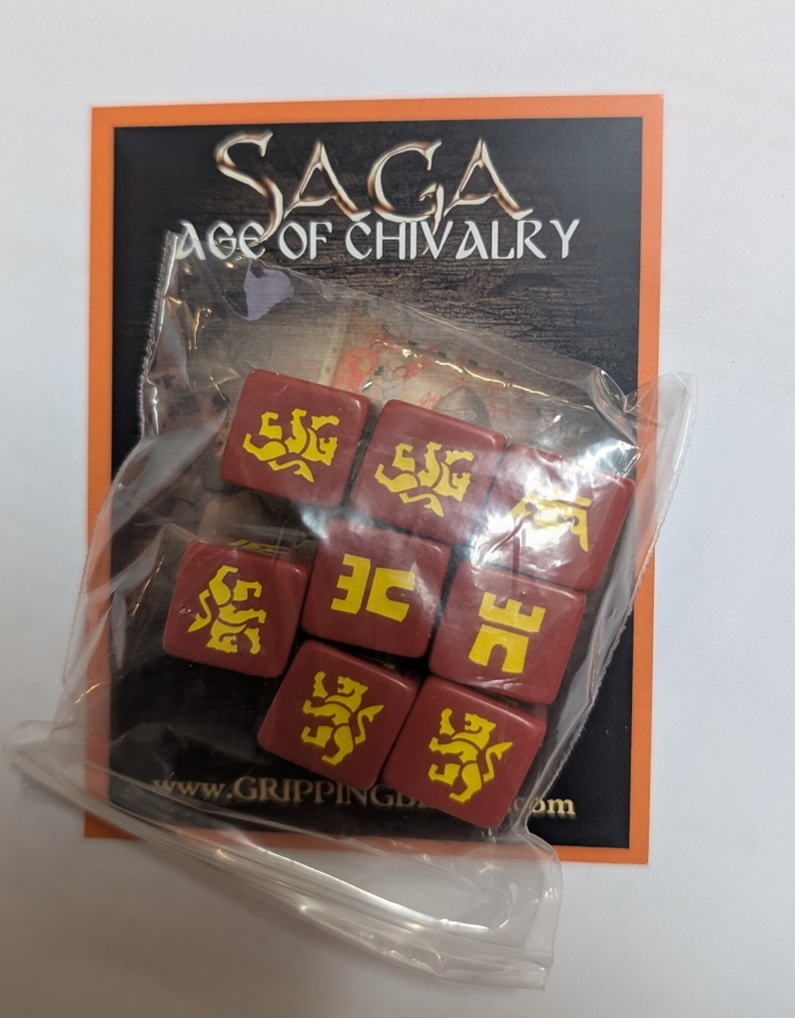 Studio Tomahawk SAGA dice:  Medieval (red)