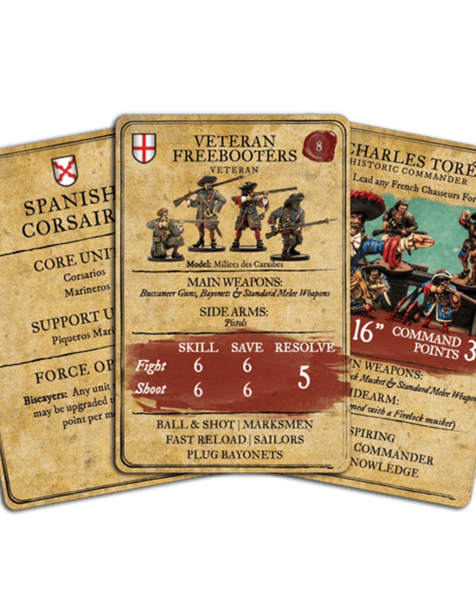 Firelock Games Blood & Plunder Unit & Character card set