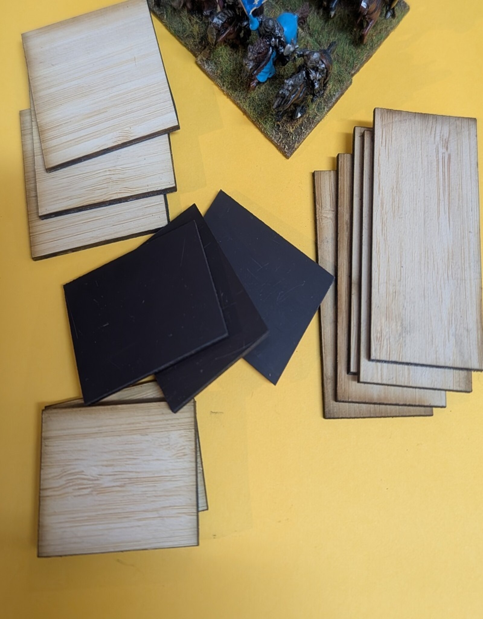 Olympian Games 2.6mm wood bases with MAGNET (rectangular)