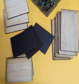 Olympian Games 2.6mm wood bases with MAGNET (rectangular)