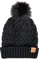 Beanie w/ PomPom Wave Stitch