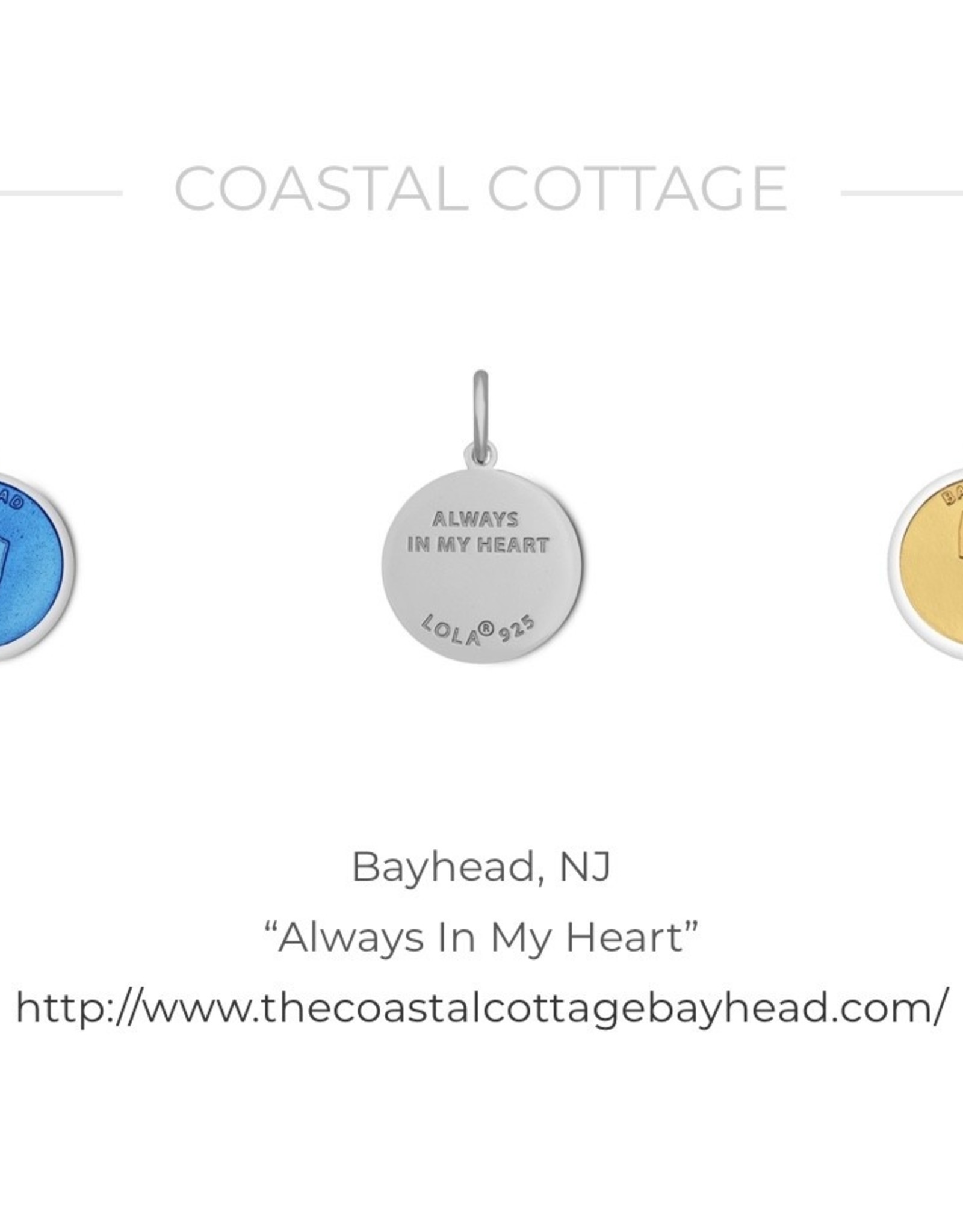 Bay Head  Map LOLA sterling silver periwinkle