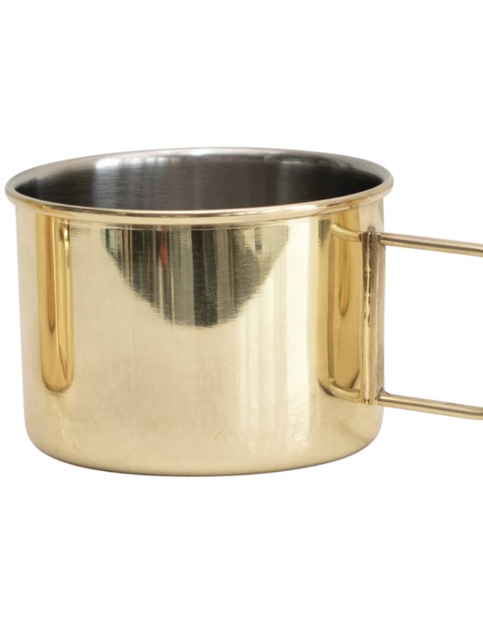 Stainless Steel  Moscow Mule Brass finish.
