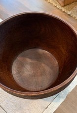 Creative Co Op Mango Wood Walnut finish tapered bowl