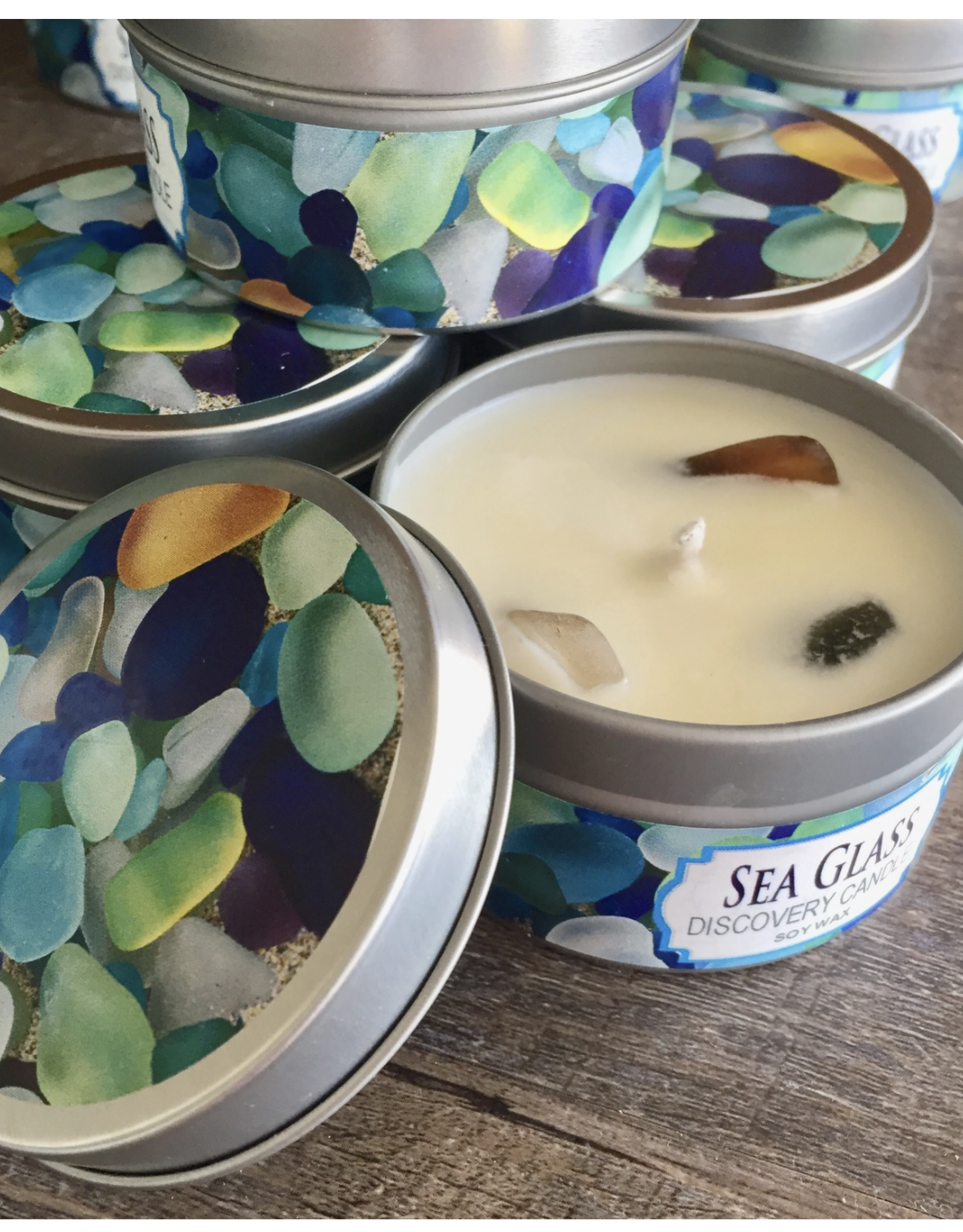 B McVan Designs Sea Glass Discovery Candle