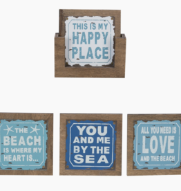 Beach Sayings Coaster-set of 4