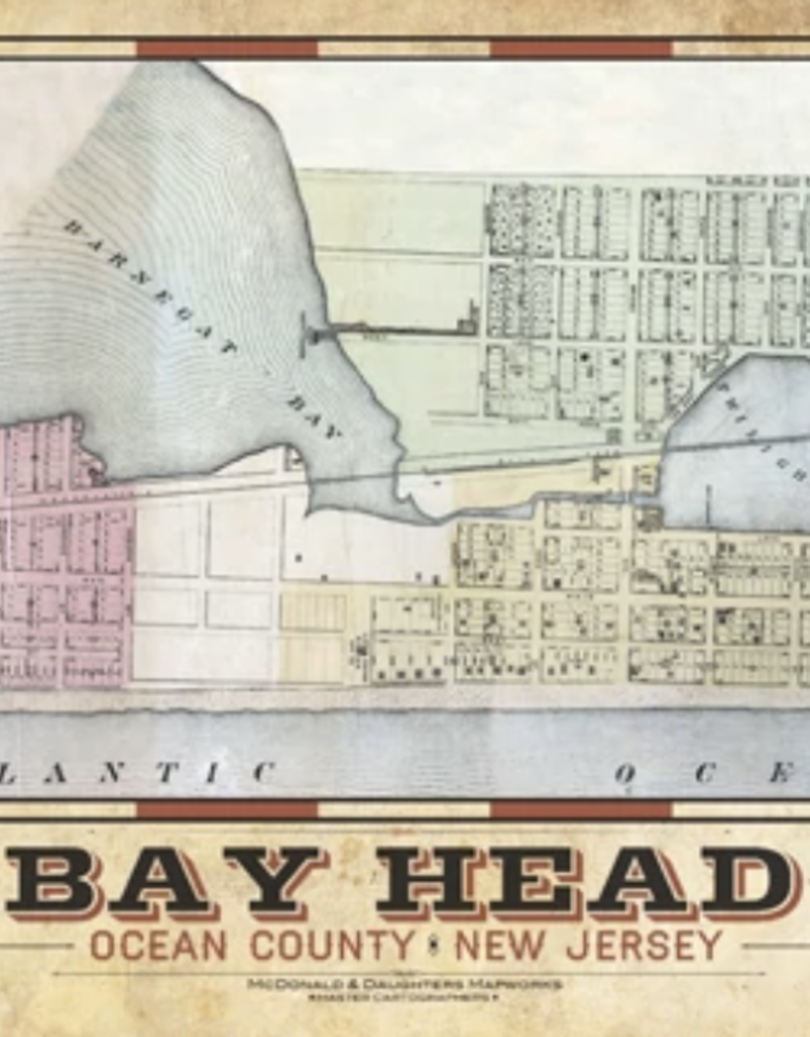 Vintage Bay Head Map 11x17