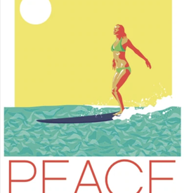 Lost Dog art & frame Surf Peace Print 11x17