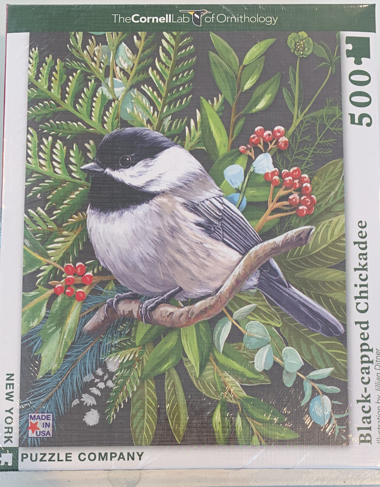 Black Capped Chickadee puzzle 500 pieces