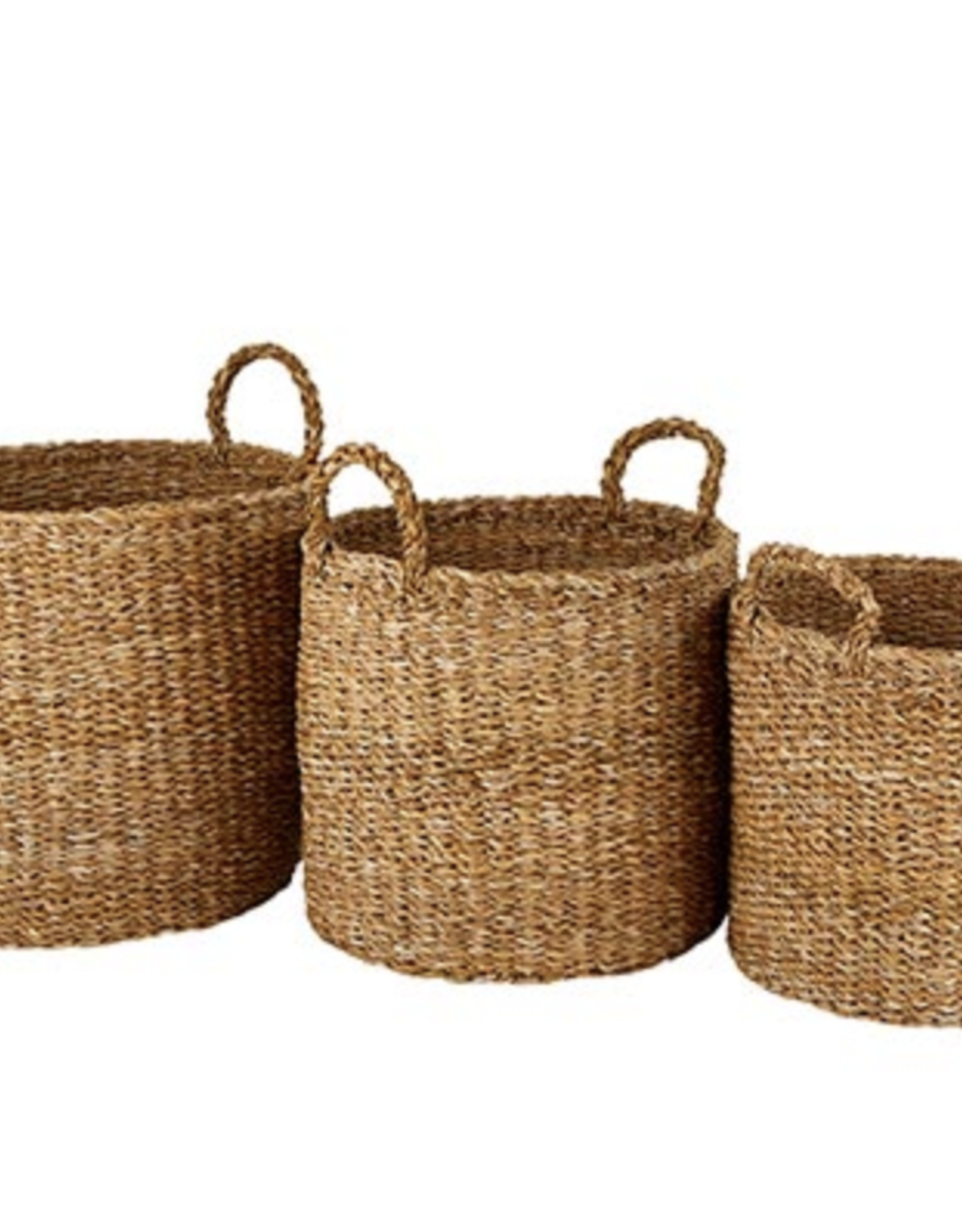 Seagrass Round Basket w/ Handles