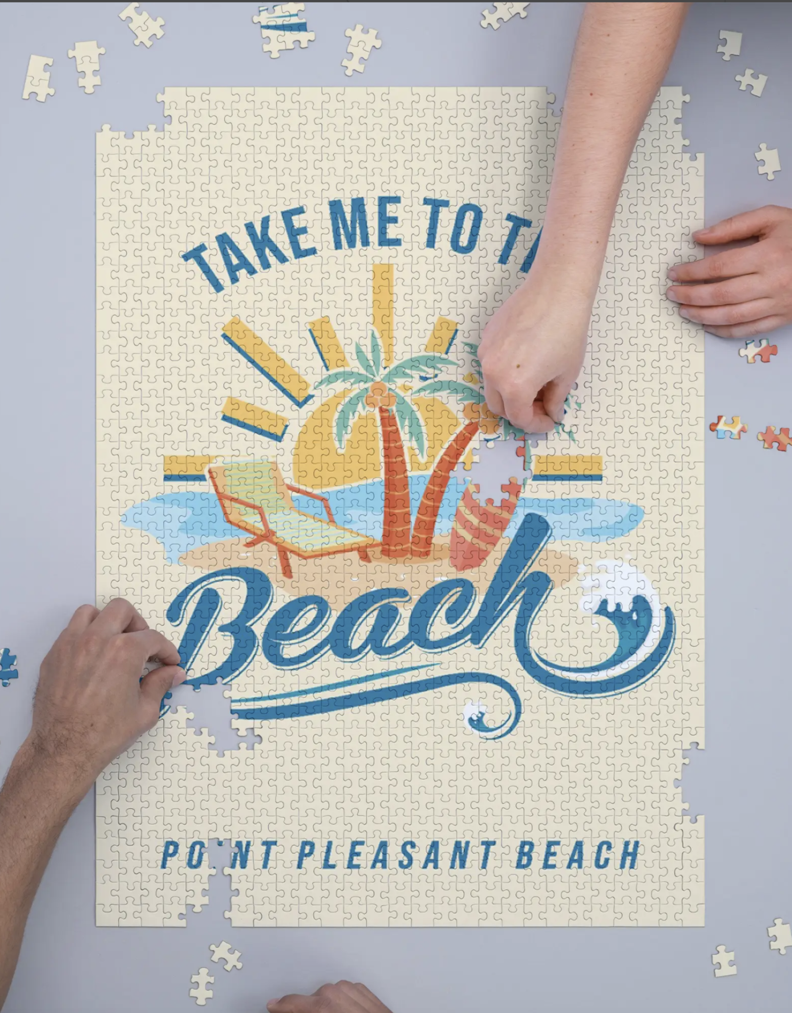 Lantern Press Welcome to the Beach  Puzzle 1000 piece