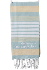 Primitives by Kathy The Beach is My Happy Place Kitchen Towel