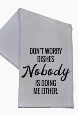 Driftless Studios Don't Worry Dishes Dish Towel