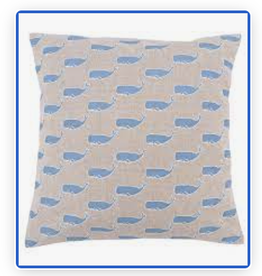 dei Whale Print Pillow