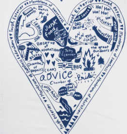 Anatomy of a Father's Heart Dish towel